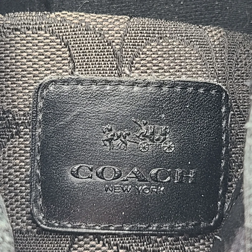 Coach Kelson Signature C Black Gray Suede Leather Sneakers 7